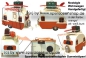 Preview: Nostalgie Wohnwagen orange Gesamt